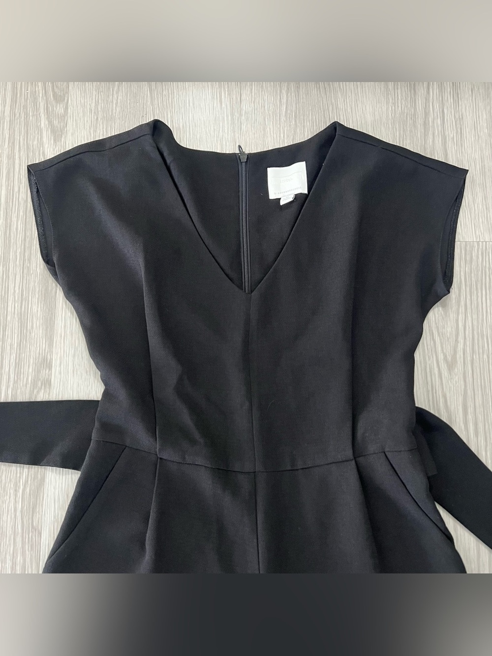 ANTHROPOLOGIE Ett:twa Sedona Jumpsuit Black Cropped Wide Leg Size XS - Picture 5 of 11